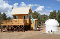 Control Shed and Dome await the Solar Panels